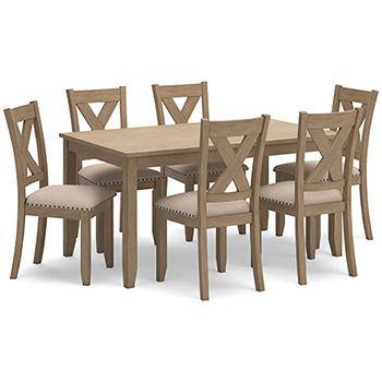 Sanbriar Dining Table and Chairs (Set of 7) Dining Table Ashley Furniture