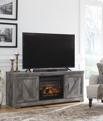 Wynnlow 63" TV Stand with Electric Fireplace TV Stand Ashley Furniture