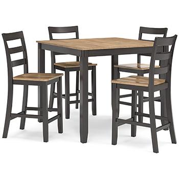 Gesthaven Counter Height Dining Table and 4 Barstools (Set of 5) Counter Height Table Ashley Furniture