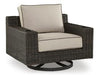 Coastline Bay Outdoor Swivel Lounge with Cushion Outdoor Seating Ashley Furniture