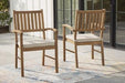 Janiyah Outdoor Dining Arm Chair (Set of 2) Outdoor Dining Chair Ashley Furniture