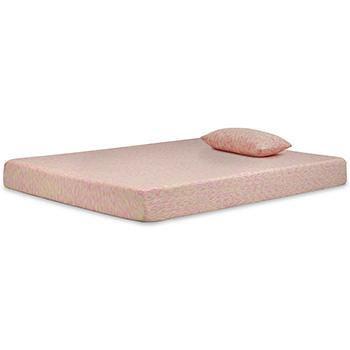 iKidz Pink Full Mattress and Pillow Mattress Ashley Furniture