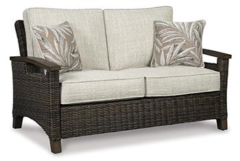 Paradise Trail Loveseat with Cushion Outdoor Seating Ashley Furniture