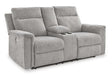 Barnsana Power Reclining Loveseat with Console Loveseat Ashley Furniture