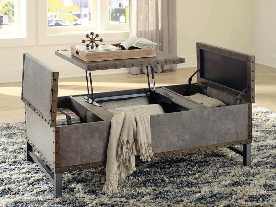 Derrylin Lift-Top Coffee Table Cocktail Table Lift Ashley Furniture