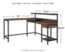 Arlenbry Home Office L-Desk with Storage Desk Ashley Furniture