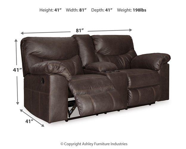 Boxberg Reclining Loveseat with Console Loveseat Ashley Furniture