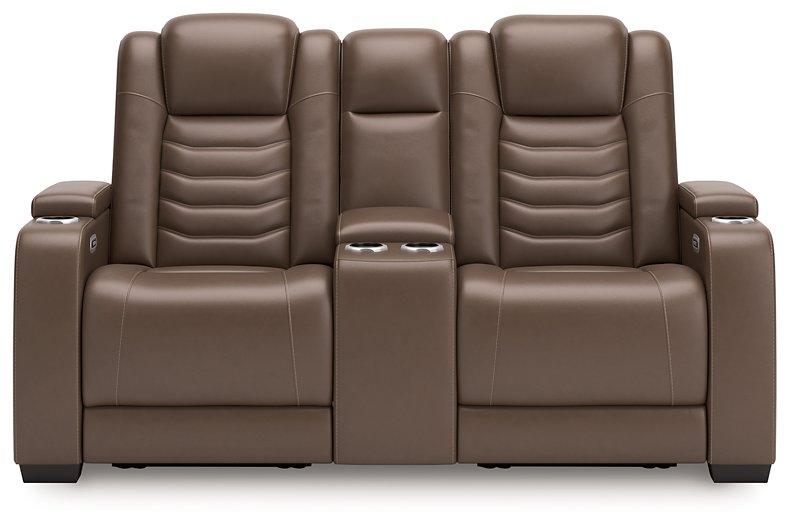 High Impact Power Reclining Loveseat with Console Loveseat Ashley Furniture