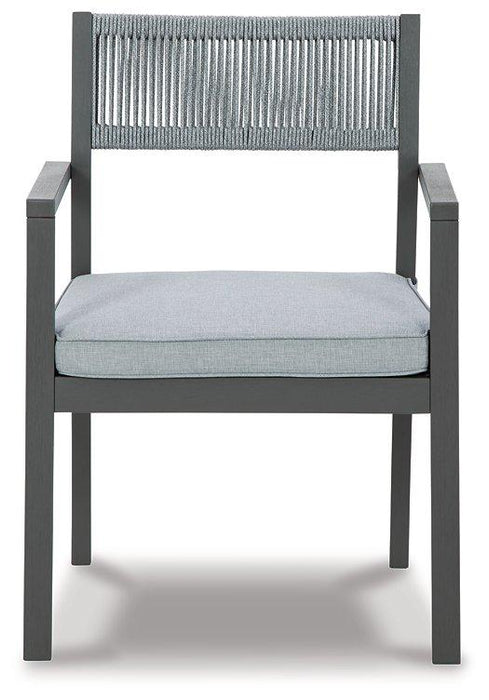 Eden Town Arm Chair with Cushion (Set of 2) Outdoor Dining Chair Ashley Furniture