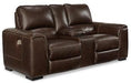 Alessandro Power Reclining Loveseat with Console Loveseat Ashley Furniture