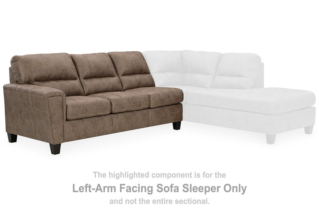 Navi 2-Piece Sectional Sofa Sleeper Chaise Sectional Ashley Furniture