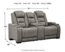 The Man-Den Power Reclining Loveseat with Console Loveseat Ashley Furniture