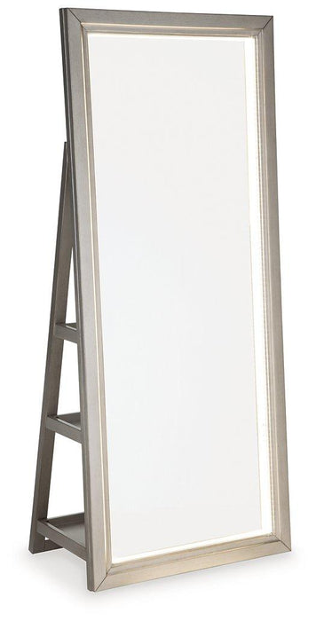 Evesen Floor Standing Mirror with Storage Mirror Ashley Furniture