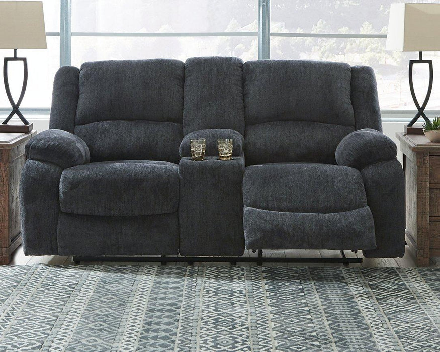 Draycoll Reclining Loveseat with Console Loveseat Ashley Furniture