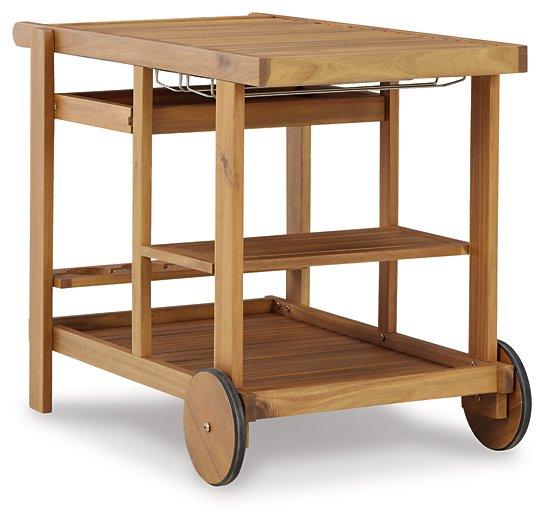 Kailani Serving Cart Outdoor Serving Cart Ashley Furniture