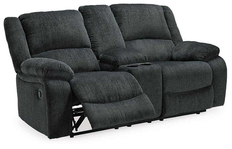 Draycoll Reclining Loveseat with Console Loveseat Ashley Furniture