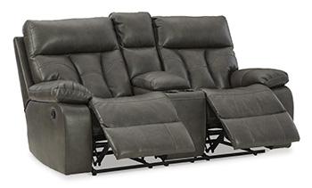 Willamen Reclining Loveseat with Console Loveseat Ashley Furniture