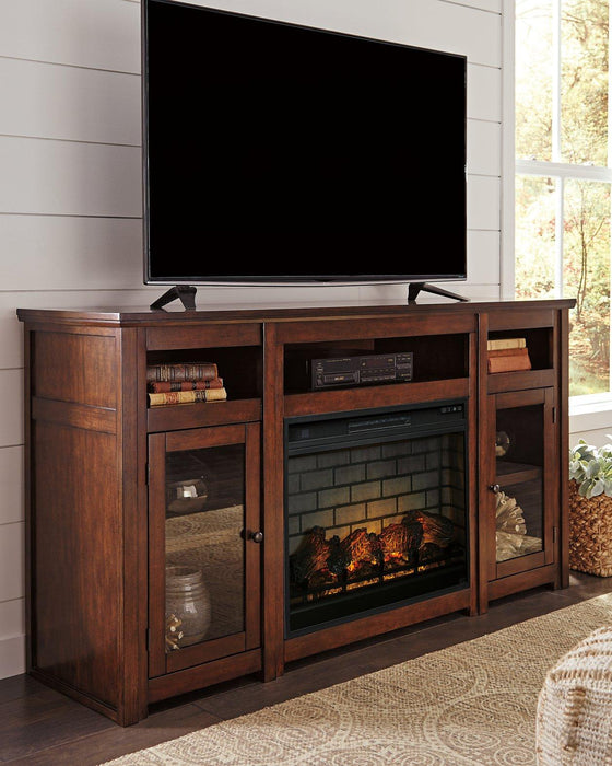 Harpan 72" TV Stand with Electric Fireplace TV Stand Ashley Furniture