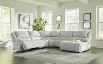 McClelland Reclining Sectional with Chaise Sectional Ashley Furniture