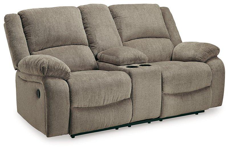 Draycoll Reclining Loveseat with Console Loveseat Ashley Furniture