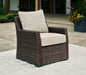 Brook Ranch Outdoor Lounge Chair with Cushion Outdoor Seating Ashley Furniture