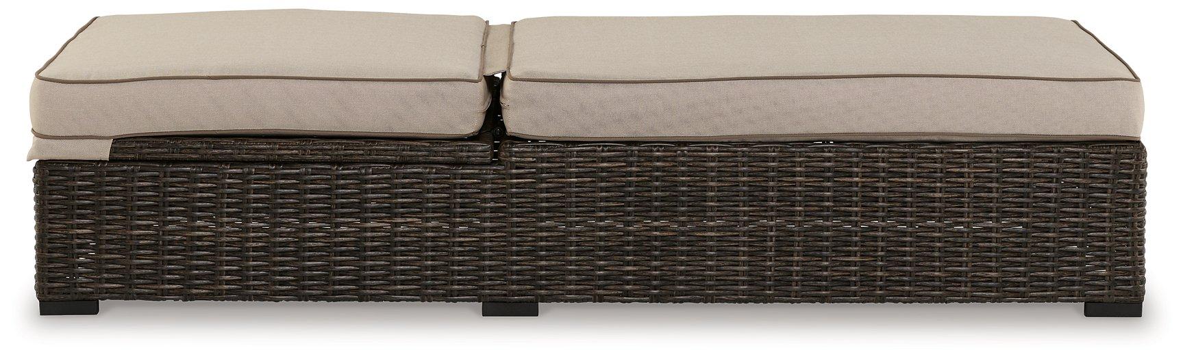 Coastline Bay Outdoor Chaise Lounge with Cushion Outdoor Seating Ashley Furniture