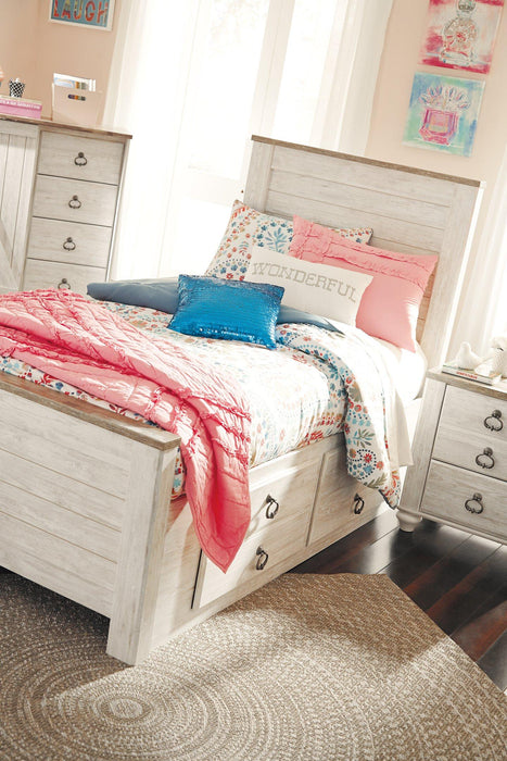 Willowton Bed with 2 Storage Drawers Bed Ashley Furniture