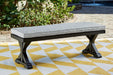 Beachcroft Outdoor Bench with Cushion Outdoor Dining Bench Ashley Furniture