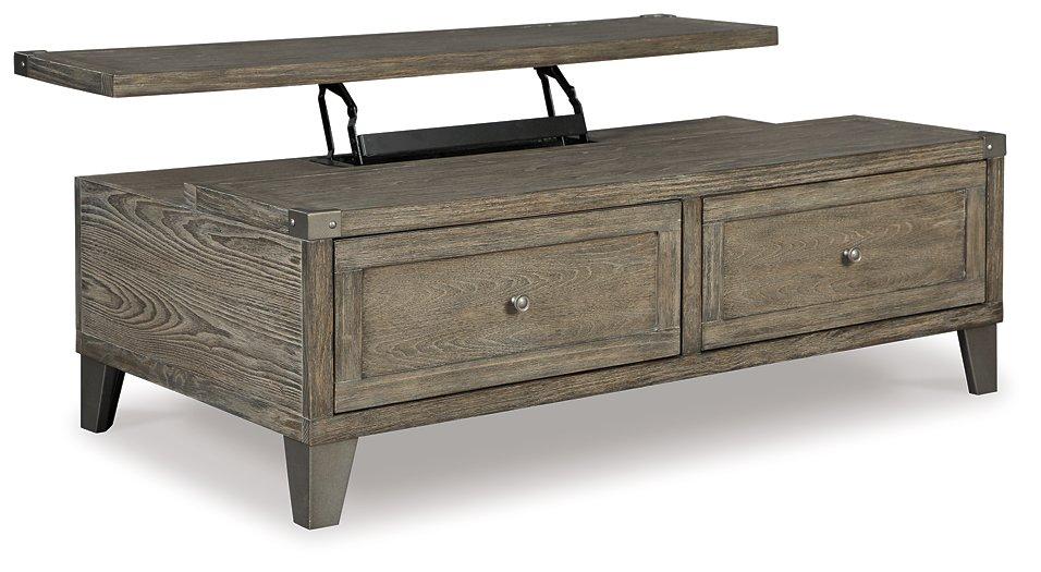 Chazney Coffee Table with Lift Top Cocktail Table Lift Ashley Furniture