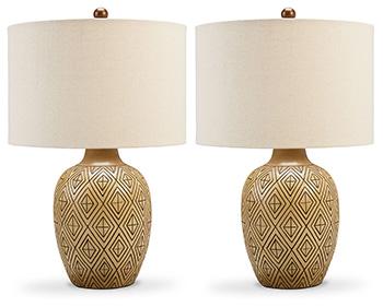 Jairgan Table Lamp (Set of 2) Table Lamp Pair Ashley Furniture