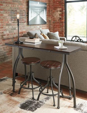 Odium Counter Height Dining Table and Bar Stools (Set of 3) Counter Height Table Ashley Furniture