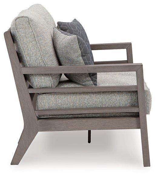 Hillside Barn Outdoor Loveseat with Cushion Outdoor Seating Ashley Furniture