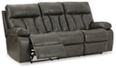 Willamen Reclining Sofa with Drop Down Table Sofa Ashley Furniture