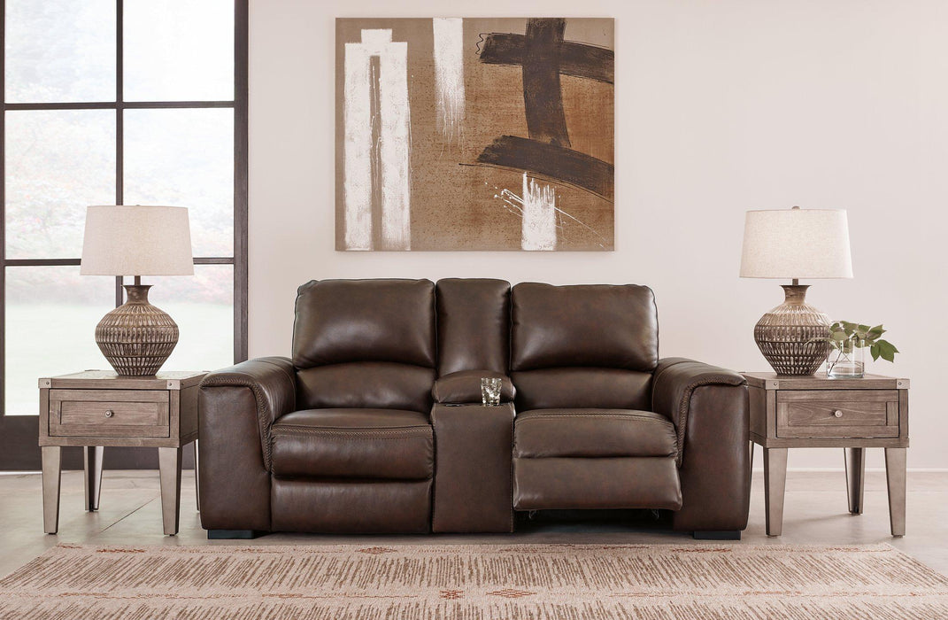 Alessandro Power Reclining Loveseat with Console Loveseat Ashley Furniture