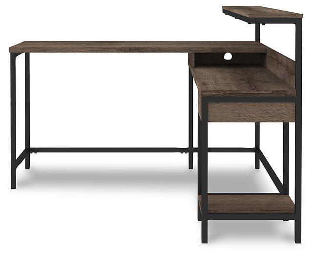 Arlenbry Home Office L-Desk with Storage Desk Ashley Furniture