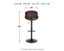 Bellatier Adjustable Height Bar Stool Barstool Ashley Furniture