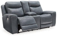 Mindanao Power Reclining Loveseat with Console Loveseat Ashley Furniture