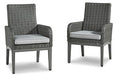 Elite Park Arm Chair with Cushion (Set of 2) Outdoor Dining Chair Ashley Furniture