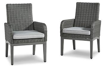 Elite Park Arm Chair with Cushion (Set of 2) Outdoor Dining Chair Ashley Furniture