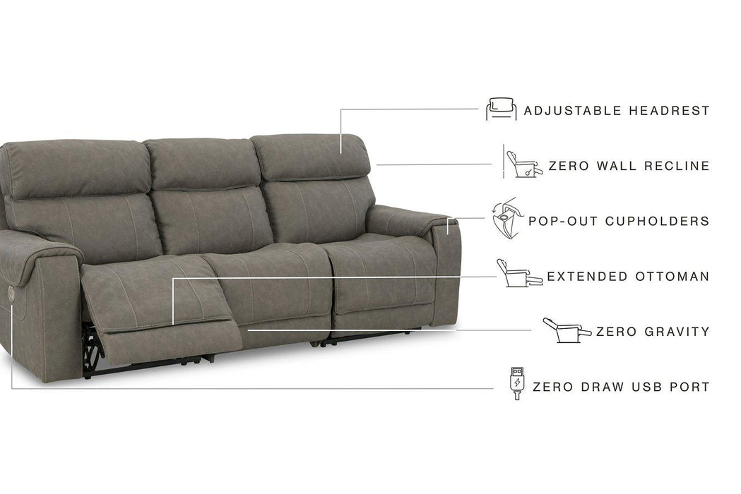 Starbot 3-Piece Power Reclining Sofa Sectional Ashley Furniture