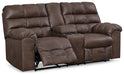 Derwin Reclining Loveseat with Console Loveseat Ashley Furniture