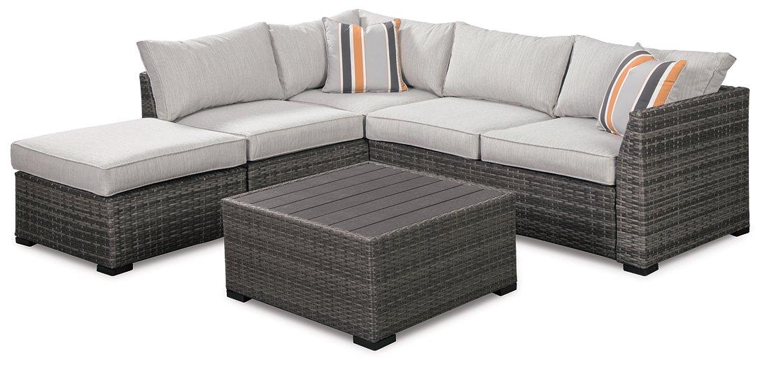 Cherry Point 4-piece Outdoor Sectional Set Outdoor Seating Set Ashley Furniture