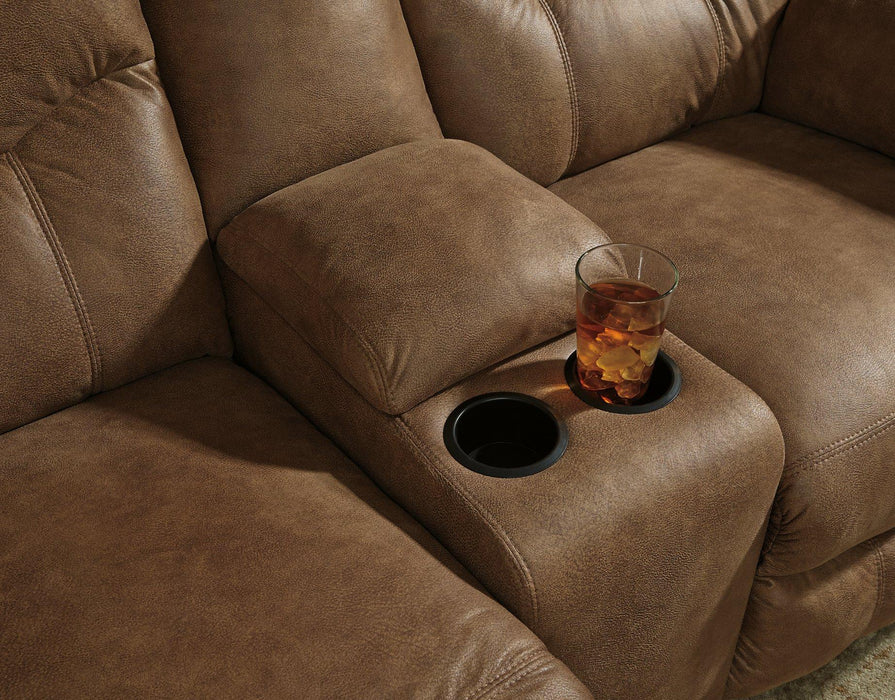 Boxberg Reclining Loveseat with Console Loveseat Ashley Furniture