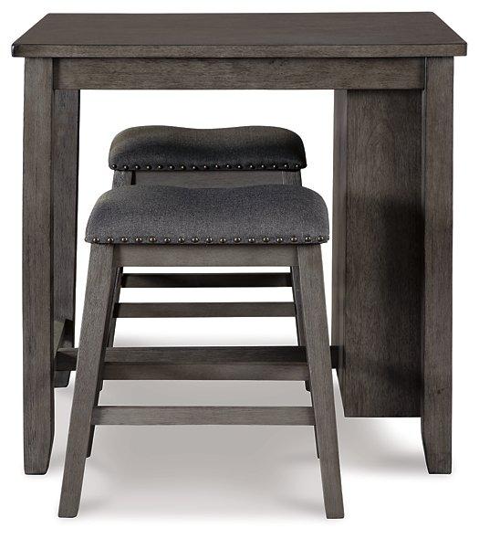 Caitbrook Counter Height Dining Table and Bar Stools (Set of 3) Counter Height Table Ashley Furniture