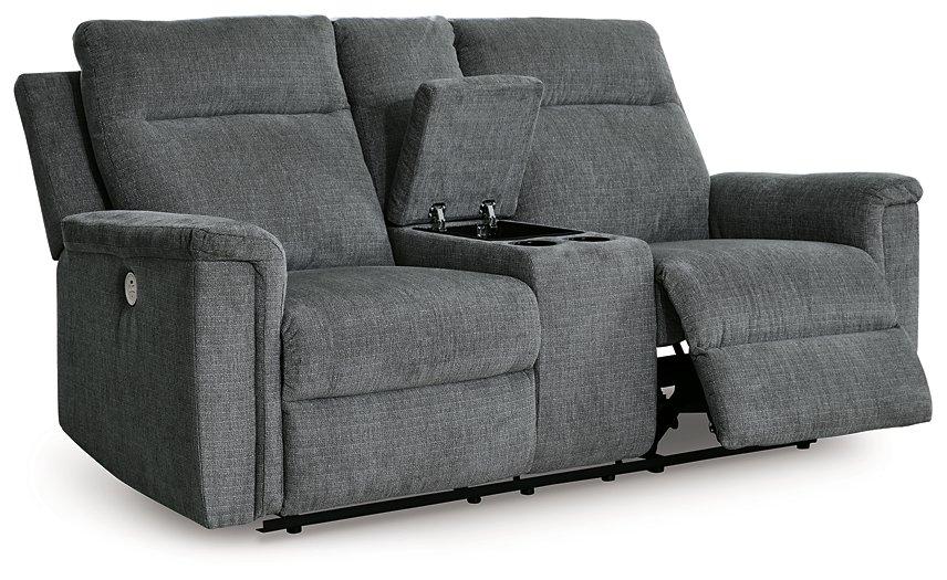 Barnsana Power Reclining Loveseat with Console Loveseat Ashley Furniture