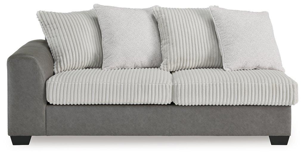 Clairette Court Sectional with Chaise Sectional Ashley Furniture