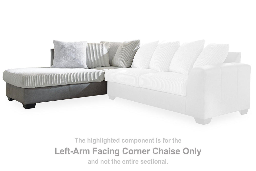 Clairette Court Sectional with Chaise Sectional Ashley Furniture