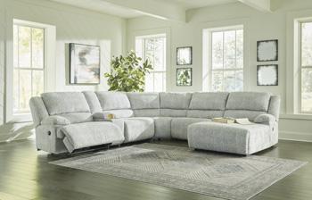 McClelland Reclining Sectional with Chaise Sectional Ashley Furniture