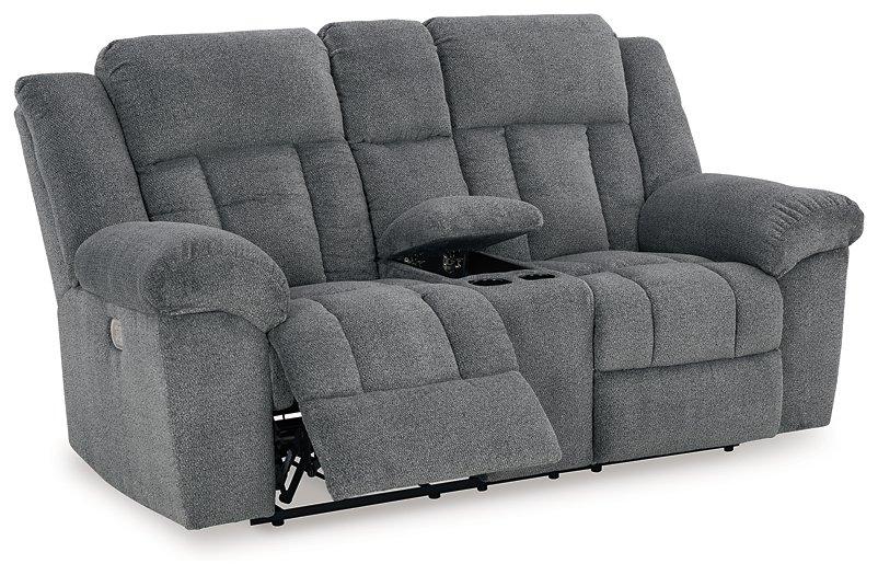 Tip-Off Power Reclining Loveseat Loveseat Ashley Furniture