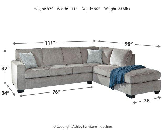 Altari 2-Piece Sleeper Sectional with Chaise Sectional Ashley Furniture